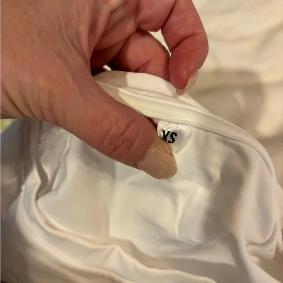 Emahn New Lycra Athletic White Long Sleeve Crop Top XS - Picture 6 of 8